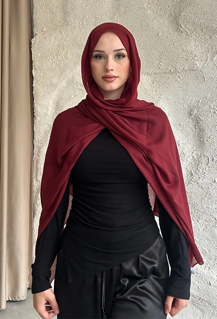  İNCE PAMUK KRAŞ BORDO