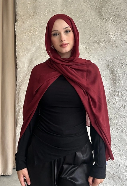  İNCE PAMUK KRAŞ BORDO