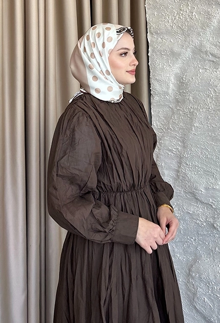 TWİLL İPEK EŞARP 4 KÖŞE BEJ