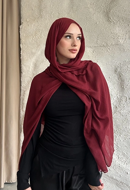  İNCE PAMUK KRAŞ BORDO