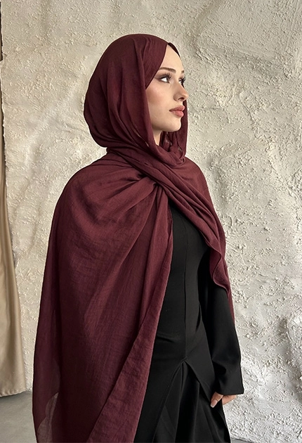  İNCE PAMUK KRAŞ SOFT BORDO