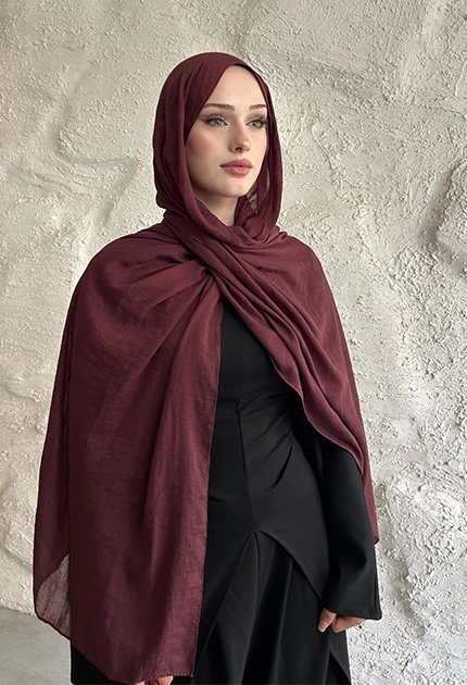  İNCE PAMUK KRAŞ SOFT BORDO