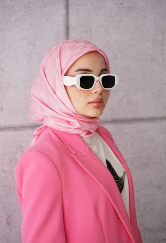 JAKAR KAZAYAĞI  EŞARP PEMBE