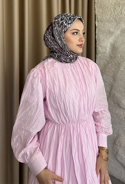 ETNİK DESEN EŞARP D1 PEMBE