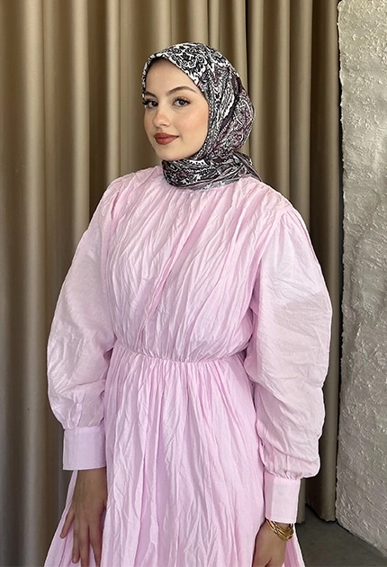 ETNİK DESEN EŞARP D1 PEMBE