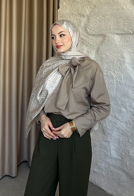 KİBRİT DESEN JAKAR ŞAL NATURAL BEJ