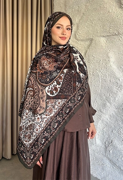 SOFT PAMUK ETNİK DESEN D5 HAKİ