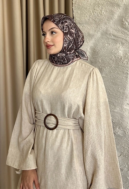  ETNİK DESEN EŞARP D2 CAMEL  