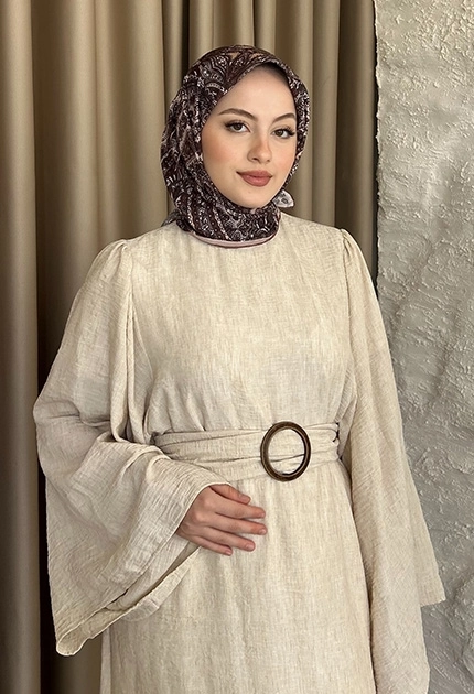  ETNİK DESEN EŞARP D2 CAMEL  