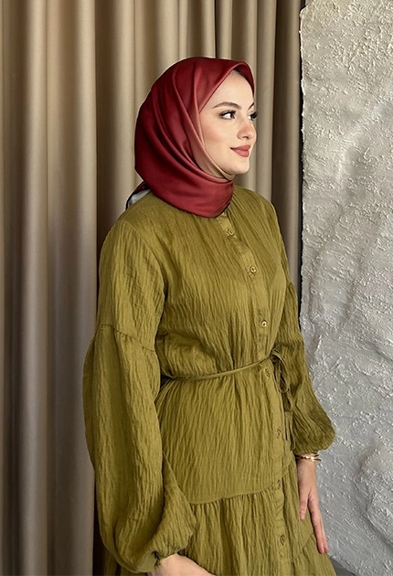 TWİLL İPEK EŞARP DEGRADE BORDO