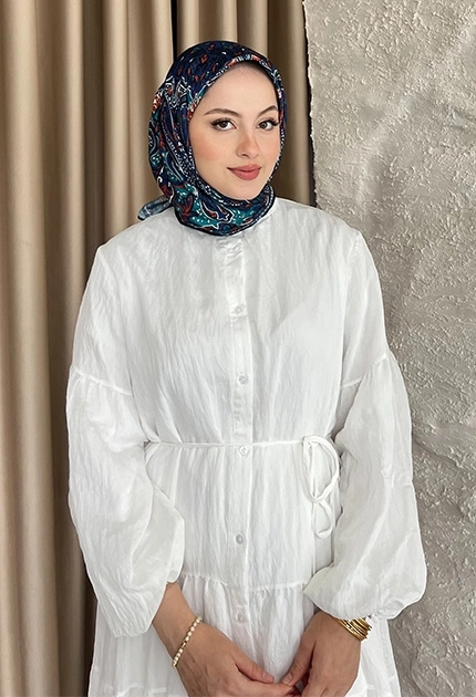 ETNİK DESEN EŞARP D1 SAKS