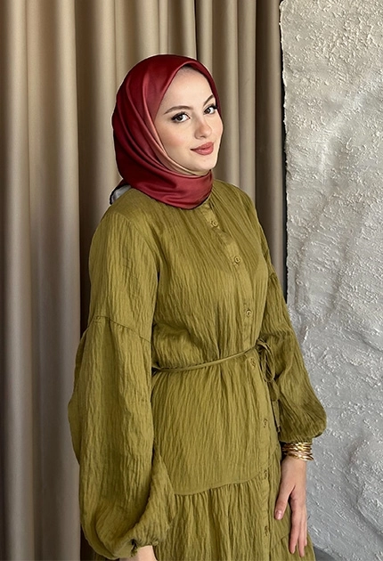 TWİLL İPEK EŞARP DEGRADE BORDO