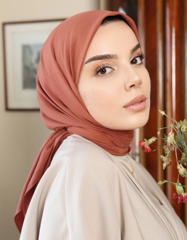 PAMUK CAZ EŞARP MERCAN