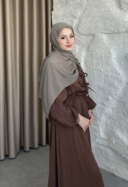 PAMUKLU MEDİNE İPEĞİ KUM BEJİ