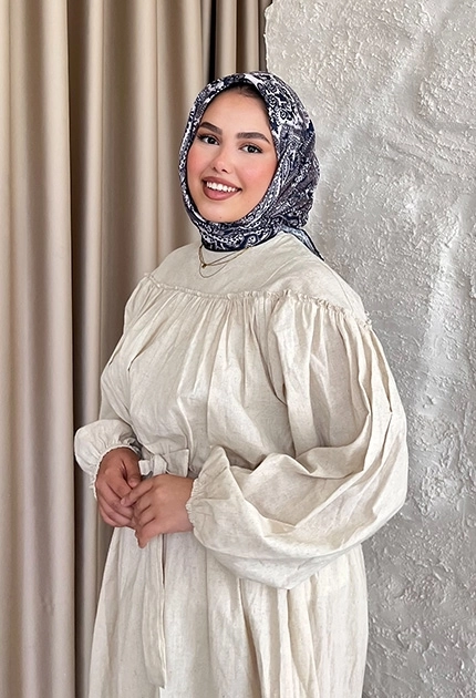 ETNİK DESEN EŞARP D1 LACİVERT