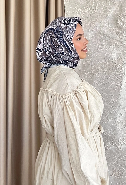 ETNİK DESEN EŞARP D1 LACİVERT