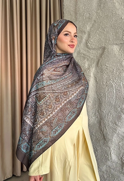  SOFT PAMUK ETNİK DESEN ŞAL SOFT YEŞİL
