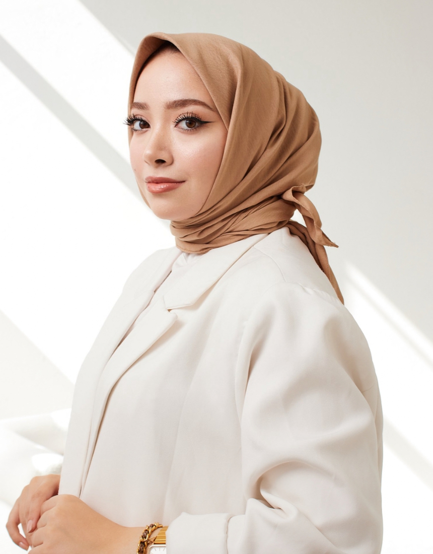 PAMUK EŞARP AÇIK CAMEL