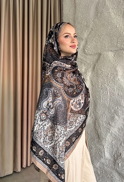 SOFT PAMUK ETNİK DESEN D5 BEJ