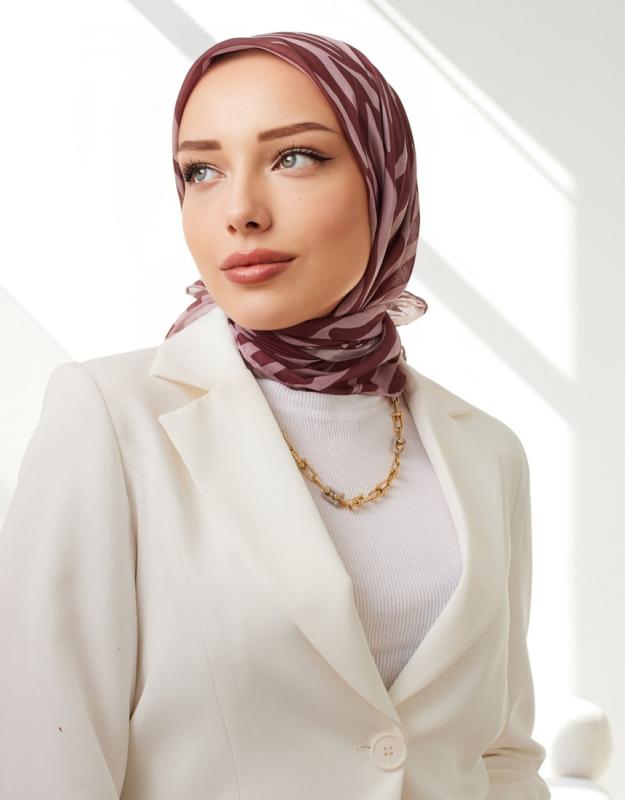 ZEBRA DESEN EŞARP ERİK ÇÜRÜĞÜ