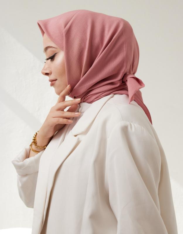 PAMUK CAZ EŞARP PEMBE