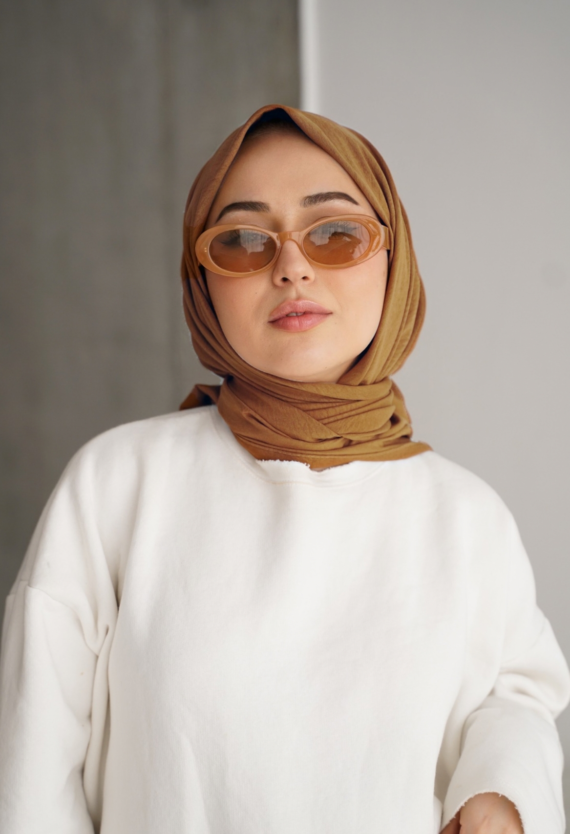 PAMUK CAZ EŞARP SOFT TABA 