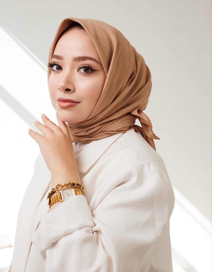 PAMUK EŞARP AÇIK CAMEL