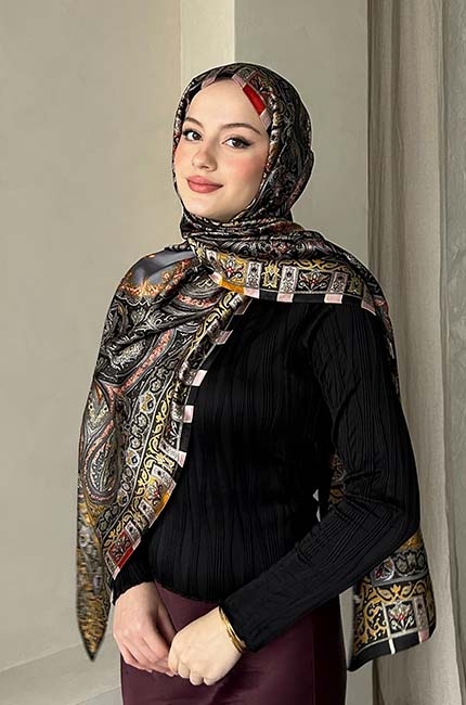 İTHAL İPEK VUAL D2 ŞAL DESEN 