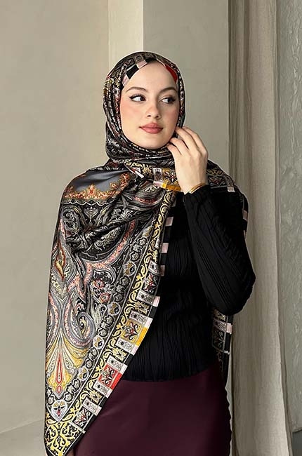 İTHAL İPEK VUAL D2 ŞAL DESEN 