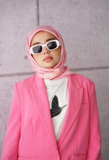 JAKAR KAZAYAĞI  EŞARP PEMBE