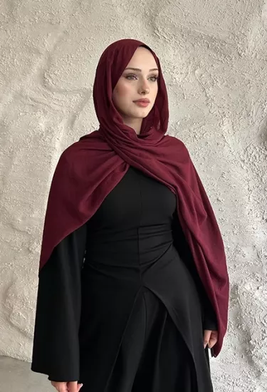  İNCE PAMUK KRAŞ KOYU BORDO