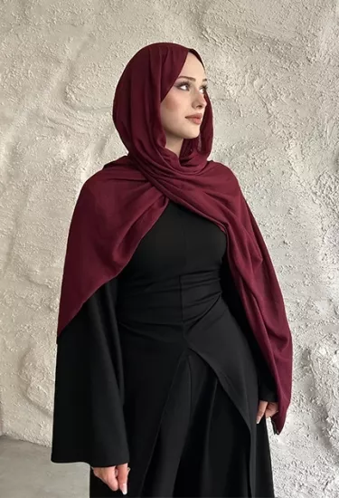  İNCE PAMUK KRAŞ KOYU BORDO