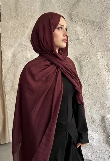  İNCE PAMUK KRAŞ SOFT BORDO
