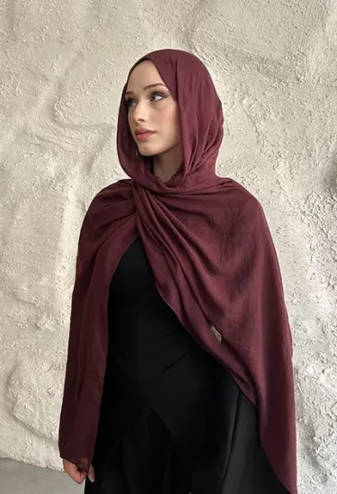  İNCE PAMUK KRAŞ SOFT BORDO