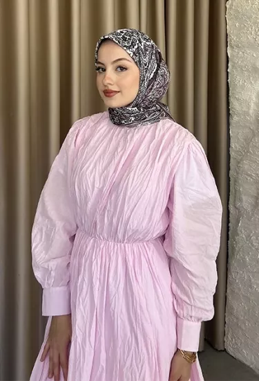 ETNİK DESEN EŞARP D1 PEMBE