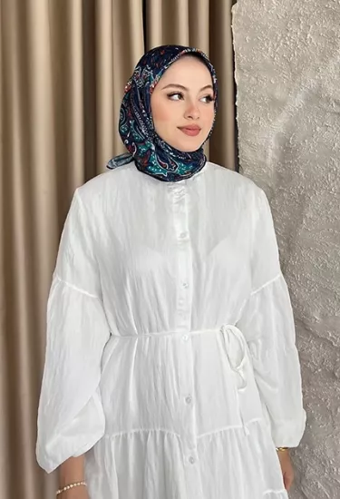 ETNİK DESEN EŞARP D1 SAKS 