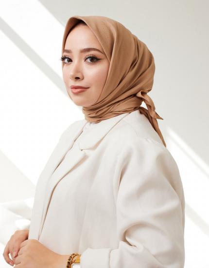 PAMUK EŞARP  AÇIK CAMEL