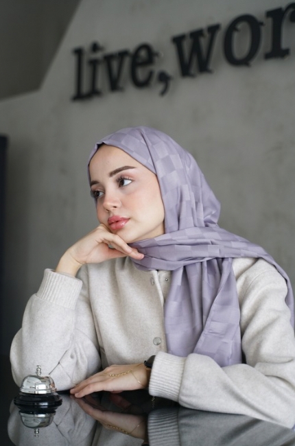 JAKAR DAMA DESEN ŞAL  GRİ