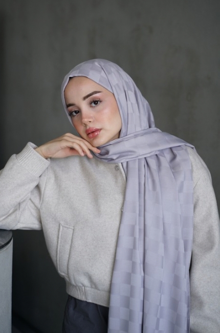  JAKAR DAMA DESEN ŞAL GÜMÜŞ