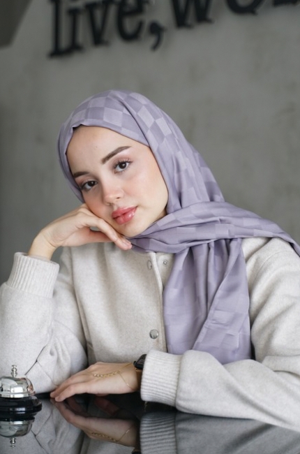 JAKAR DAMA DESEN ŞAL  GRİ